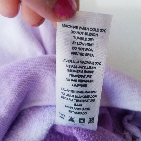 NEW Sundry | Purple Tie‎ Dye Sweatshirt size 1 - Picture 5 of 10
